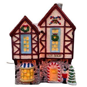 Holiday Expressions Dickens Toy Shop Lighted Christmas Village